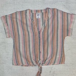 Gap Colorful Button Down Pullover!